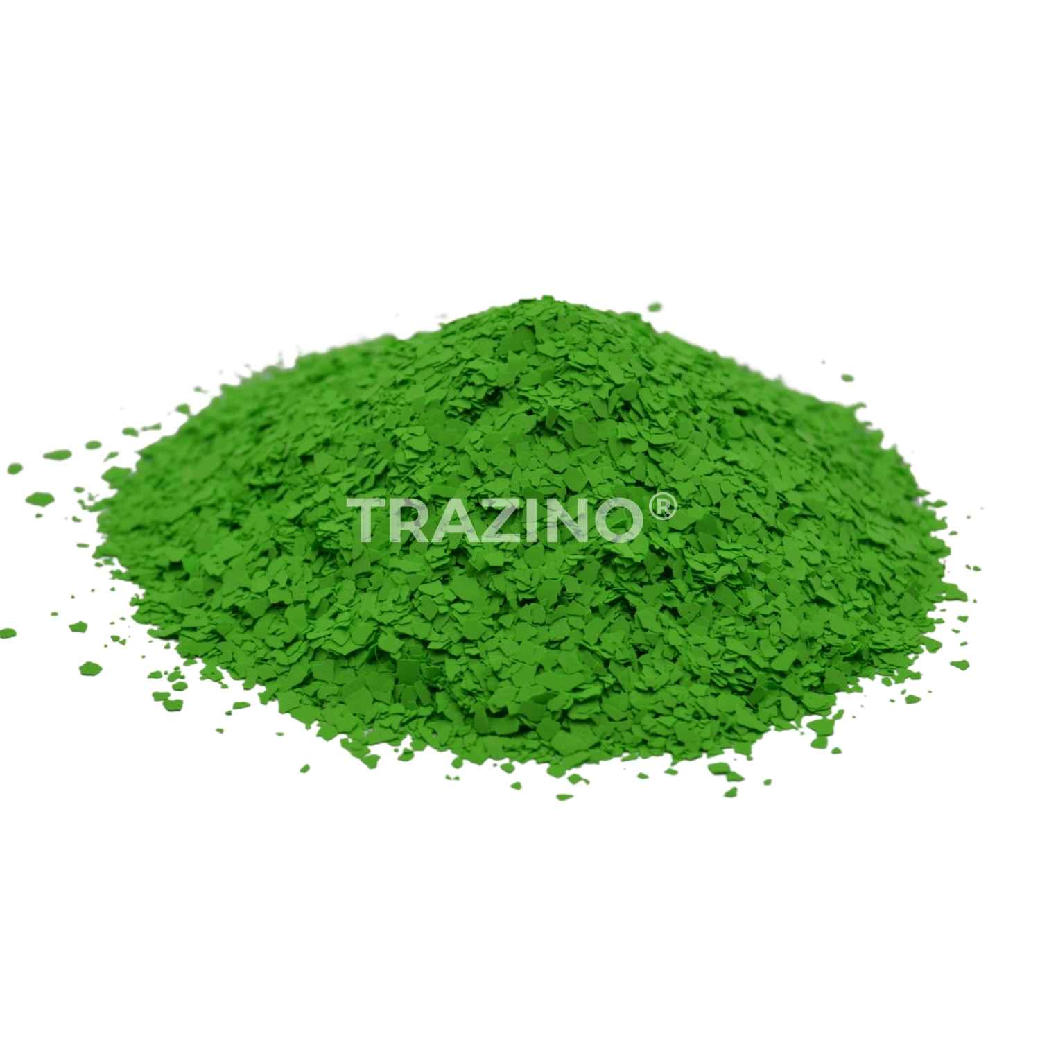 Trazino® Farbchips in Gelbgrün zum Einstreuen für Beschichtungen Trazino® Farbchips in Gelbgrün zum Einstreuen für Beschichtungen